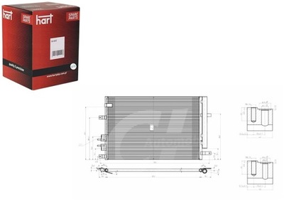 CONDENSADOR CONDENSADOR DE ACONDICIONADOR ALFA 159 1.9JTDM 05- HART  