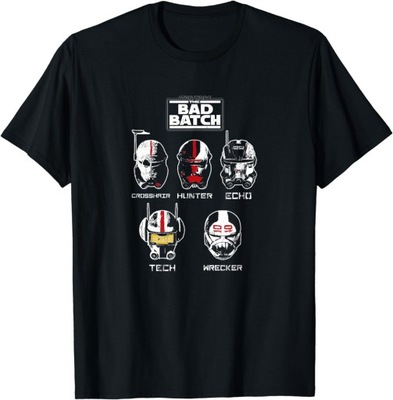 Star Wars: The Bad Batch Helmets T-Shirt