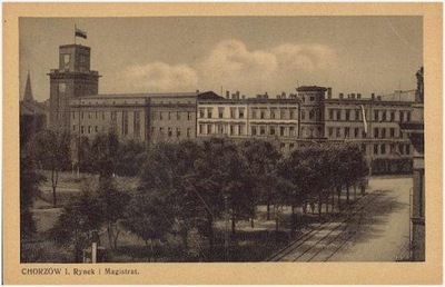 Chorzów I. Rynek i Magistrat 1934-1939