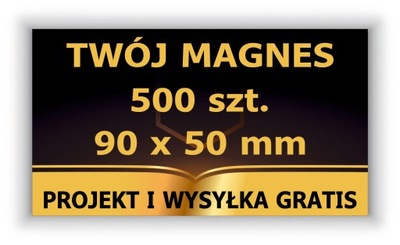 MAGNESY reklamowe 90x50mm 500 szt. gadżet