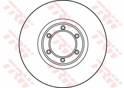 ДИСКИ ТОРМОЗНЫЕ ТОРМОЗНЫЕ ПЕРЕД TRW DF1002