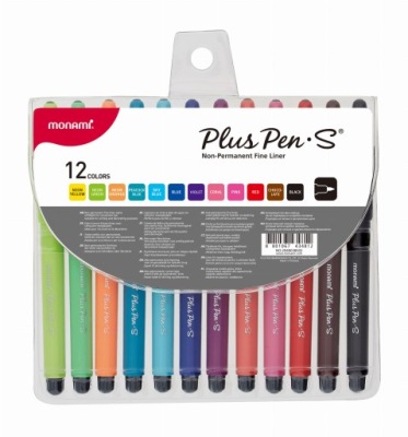 Cienkopis Plus Pen S 0.4 mm 12 kolorów