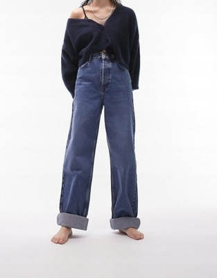 JEANSY OVERSIZE WYSOKI STAN W28 L30