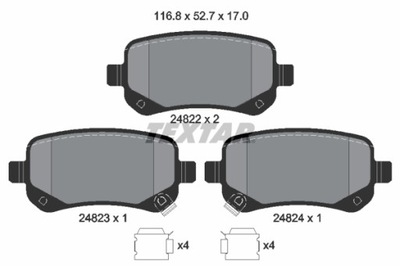 ZAPATAS DE FRENADO - JUEGO 2482201  