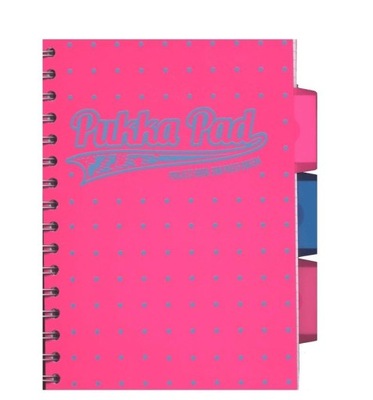 Project Book Neon Dots A5100K kratka róż