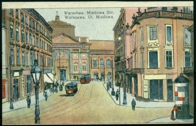 Warszawa Ul Miodowa Warschau Miodowa Str MKW 1915