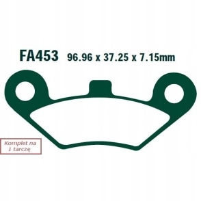 КОЛОДКИ ГАЛЬМІВНІ EBC FA453R