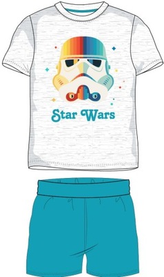 Piżama chłopięca Star Wars szaro-niebieska 116