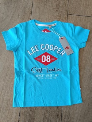 T-shirt Lee Cooper rozmiar 122-128, 8A Błękitny