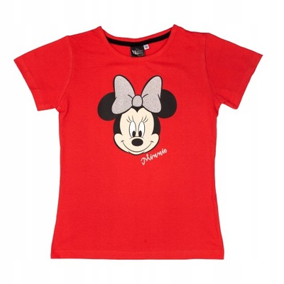 Koszulka T-shirt MYSZKA MINNIE 122/128 Bawełna 7+