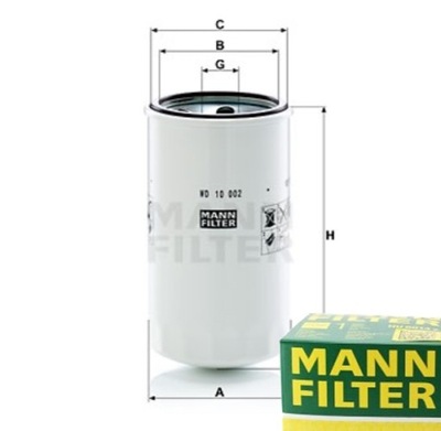 FILTRO ACEITES MANN-FILTER PARA NUEVO HOLLAND 2030 2035  