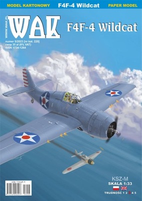 WAK 5/2023 - Samolot myśliwski F4F-4 Wildcat 1:33