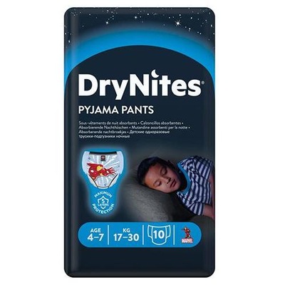 HUGGIES DRYNITES BOYS 4-7 LAT pieluchomajtki