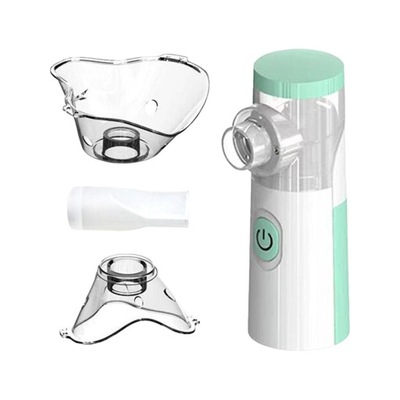 Ręczny inhalator parowy Nebulizatory siatkowe Compact Silent Mini Portable zielony