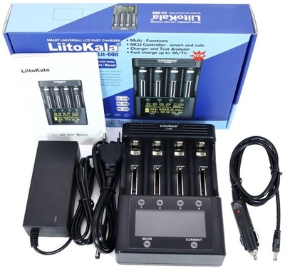 Uniwersalna ładowarka LiitoKala Lii-600 do baterii akumulatorów