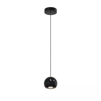 Lampa wisząca AURENIA 5W LED czarna 3000K