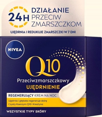 NIVEA Q10 Power UJĘDRNIANIE noc krem Przeciwzmarszczkowy