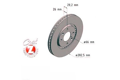 ZIMMERMANN DISCOS DE FRENADO 2 PIEZAS PEUGEOT 406 95-04  