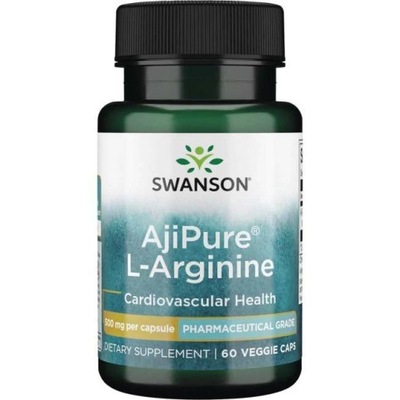 Swanson AjiPure L-Arginina- 500mg/60kaps