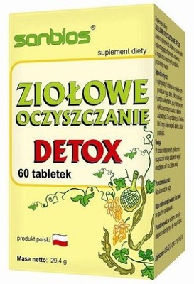 ZIOŁOWE OCZYSZCZANIE DETOX 60 TABLETEK