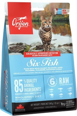 Orijen | Whole Prey Diet | Six Fish 340g