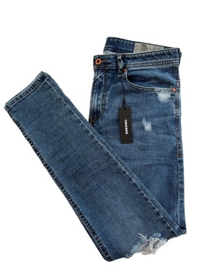 DIESEL jeansy męskie niebieskie slimSkinny W31,L32