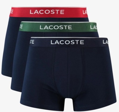 Lacoste 3 pary bokserki męskie spodenki ORYGINAŁ oryginalne 3pak 3pack