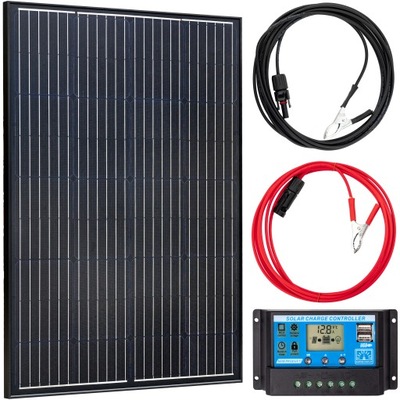 PANEL SOLARNY BATERIA SŁONECZNA 100W 12V REGULATOR