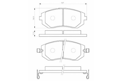 BOSCH ZAPATAS DE FRENADO PARTE DELANTERA SUBARU BRZ FORESTER IMPREZA LEGACY 3  