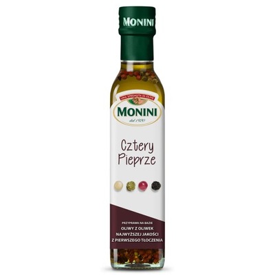 MONINI Oliwa z Oliwek Extra Virgin 4 Pieprze 250ml