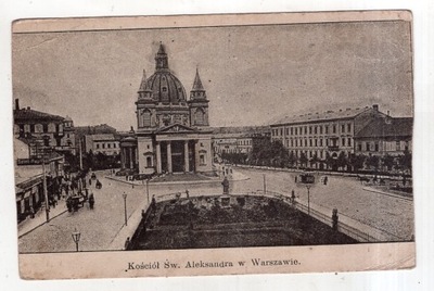 Warszawa - Kościół Św Aleksandra - ok1900
