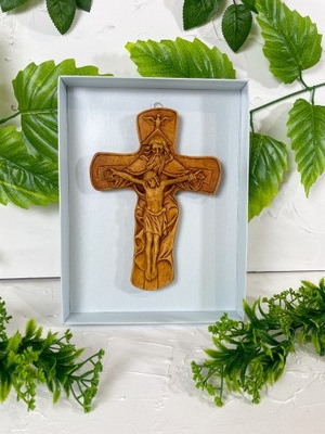 Relief gipsowy - Krzyż Trójca Święta