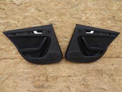 Ліва права оббивка двері задня alcantara a4 b8 фото №1