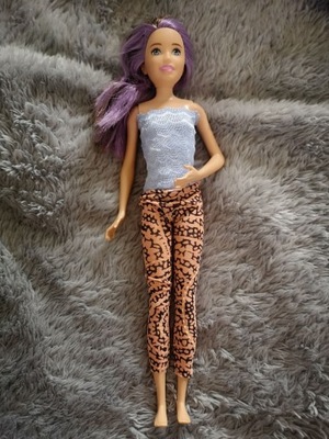 Lalka Barbie fioletowe włosy