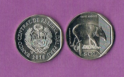 PERU -1 sol - Tapir-2018r