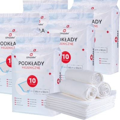 PODKŁADY CHŁONNE HIGIENICZNE 90X60 50 szt. MOCNE OPHARM