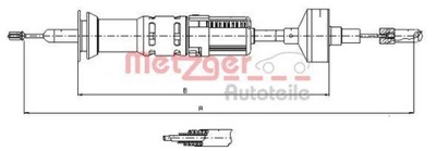 METZGER 10.3412 CIĘGŁO, УПРАВЛЕНИЕ СЦЕПЛЕНИЕМ