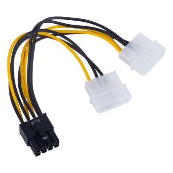 ADAPTER PRZEJŚCIÓWKA 2x MOLEX NA PCI-E 8-PIN