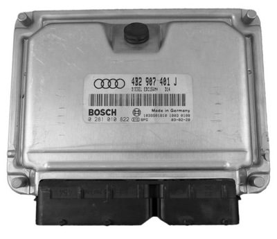 БЛОК УПРАВЛЕНИЯ AUDI A6 C5 2.5TDI 0281010822 4B2907401J