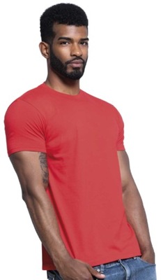 T-shirt koszulka 100%bawełna kr.rękaw czerwona 3XL
