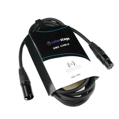KABEL COLORSTAGE CABLE DMX 1,5m 3 pin 110 OHM