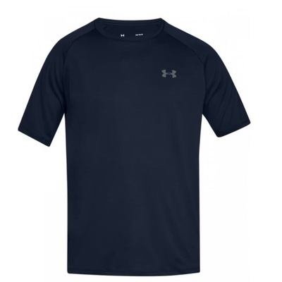 KOSZULKA UNDER ARMOUR TECH SHORTSLEEVE TEE 2.0 MEN NAVY 408 M