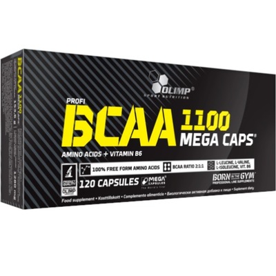 OLIMP BCAA 2:1:1 1100MG 120 MEGA KAPS AMINOKWASY