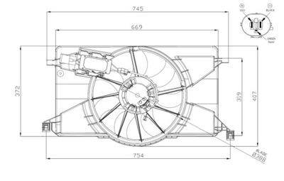 VENTILIATORIUS AUŠINTUVO FORD FOCUS 1.6 11- 