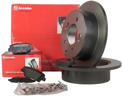 BREMBO TARCZE+KLOCKI GAL. KIA SOUL 262MM 