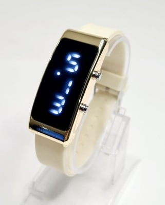 Zegarek damski LED na silikonowym pasku Z111
