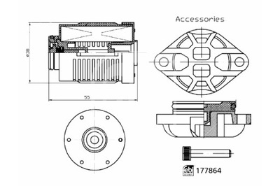 FEBI BILSTEIN FILTRAS ALYVOS MECHANIZMO DIFERENCIALINIO VOLVO S60 II S80 II 