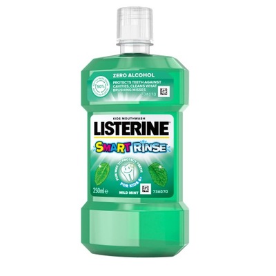 LISTERINE SMART RINSE MIĘTOWY PŁYN DO PŁUKANIA JAMY USTNEJ DLA DZIECI 250ML