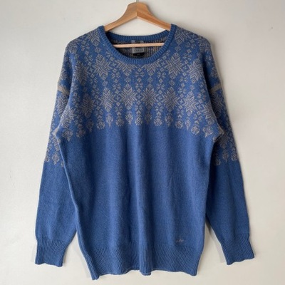 SNJOR Niebieski Sweter Wełna XXL ( M / L )