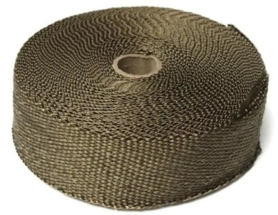 Стрічка tytanowa bazaltowa 15-metrów 5cm термічний бандаж труба motocykla автомобіля фото №1